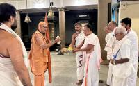 HH Swamiji's visit to Shri Mathada Vinayaka Devasthan, Salemane, Neerkanta, Shirali (16 Feb 2025)